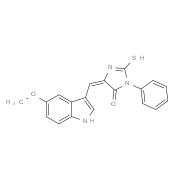 (5E)-2-Mercapto-5-[(5-methoxy-1H-indol-3-yl)-methylene]-3-phenyl-3,5-dihydro-4H-imidazol-4-one