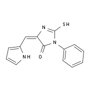 (5E)-2-Mercapto-3-phenyl-5-(1H-pyrrol-2-ylmethylene)-3,5-dihydro-4H-imidazol-4-one
