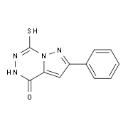 7-Mercapto-2-phenyl-5H-pyrazolo[1,5-d][1,2,4]-triazin-4-one