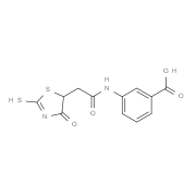 3-{[(2-Mercapto-4-oxo-4,5-dihydro-1,3-thiazol-5-yl)acetyl]amino}benzoic acid