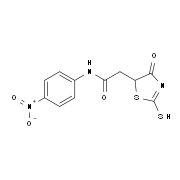 2-(2-Mercapto-4-oxo-4,5-dihydro-1,3-thiazol-5-yl)-N-(4-nitrophenyl)acetamide