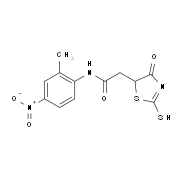 2-(2-Mercapto-4-oxo-4,5-dihydro-1,3-thiazol-5-yl)-N-(2-methyl-4-nitrophenyl)acetamide