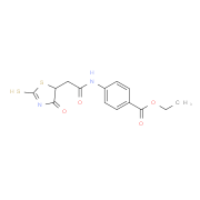 Ethyl 4-{[(2-mercapto-4-oxo-4,5-dihydro-1,3-thiazol-5-yl)acetyl]amino}benzoate