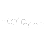 Butyl 4-{[(2-mercapto-4-oxo-4,5-dihydro-1,3-thiazol-5-yl)acetyl]amino}benzoate