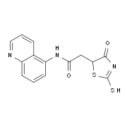 2-(2-Mercapto-4-oxo-4,5-dihydro-1,3-thiazol-5-yl)-N-quinolin-5-ylacetamide