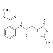 Methyl 2-{[(2-mercapto-4-oxo-4,5-dihydro-1,3-thiazol-5-yl)acetyl]amino}benzoate