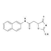 2-(2-Mercapto-4-oxo-4,5-dihydro-1,3-thiazol-5-yl)-N-2-naphthylacetamide