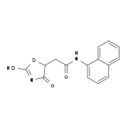 2-(2-Mercapto-4-oxo-4,5-dihydro-1,3-thiazol-5-yl)-N-1-naphthylacetamide