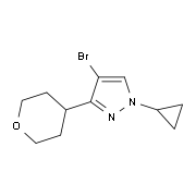 4-Bromo 1-cyclopropyl-3-(tetrahydro-2H-pyran-4-yl)-1H-pyrazole