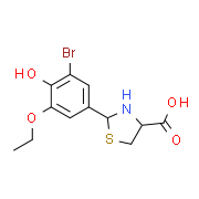 2-(3-Bromo-5-ethoxy-4-hydroxyphenyl)-1,3-thiazolidine-4-carboxylic acid