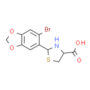 2-(6-Bromo-1,3-benzodioxol-5-yl)-1,3-thiazolidine-4-carboxylic acid