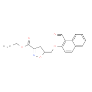 Ethyl 5-{[(1-formyl-2-naphthyl)oxy]methyl}-4,5-dihydro-3-isoxazolecarboxylate