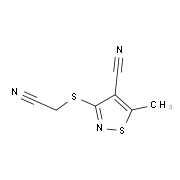 3-[(Cyanomethyl)sulfanyl]-5-methyl-4-isothiazolecarbonitrile