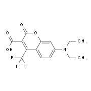 7-(Diethylamino)-2-oxo-4-(trifluoromethyl)-2H-chromene-3-carboxylic acid