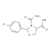 3-Acetyl-2-(4-fluoro-phenyl)-thiazolidine-4-carboxylic acid