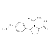 3-Acetyl-2-(4-methoxyphenyl)thiazolidine-4-carboxylic acid