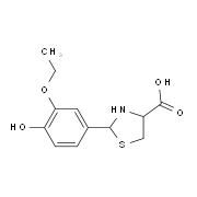 2-(3-Ethoxy-4-hydroxy-phenyl)-thiazolidine-4-carboxylic acid