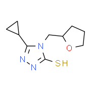 5-Cyclopropyl-4-(tetrahydrofuran-2-ylmethyl)-4H-1,2,4-triazole-3-thiol