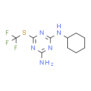 N-Cyclohexyl-6-[(trifluoromethyl)thio]-1,3,5-triazine-2,4-diamine