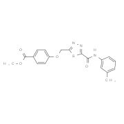 Methyl 4-[(5-{[(3-methylphenyl)amino]carbonyl}-1,3,4-thiadiazol-2-yl)methoxy]benzoate