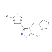 5-(5-Methylthien-3-yl)-4-(tetrahydrofuran-2-ylmethyl)-4H-1,2,4-triazole-3-thiol