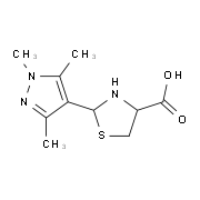 2-(1,3,5-Trimethyl-1H-pyrazol-4-yl)-1,3-thiazolidine-4-carboxylic acid