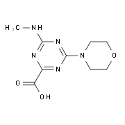 4-Methylamino-6-morpholin-4-yl-[1,3,5]triazine-2-carboxylic acid