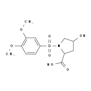 1-[(3,4-Dimethoxyphenyl)sulfonyl]-4-hydroxy-2-pyrrolidinecarboxylic acid