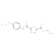 Ethyl 5-{[(4-methoxyphenyl)amino]carbonyl}-1,3,4-thiadiazole-2-carboxylate