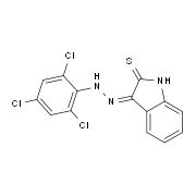 2-Thioxo-1,2-dihydro-3H-indol-3-one N-(2,4,6-trichlorophenyl)hydrazone