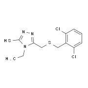 5-{[(2,6-Dichlorobenzyl)sulfanyl]methyl}-4-ethyl-4H-1,2,4-triazole-3-thiol