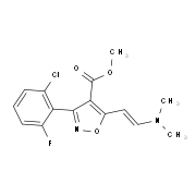 Methyl 3-(2-chloro-6-fluorophenyl)-5-[2-(dimethylamino)vinyl]-4-isoxazolecarboxylate