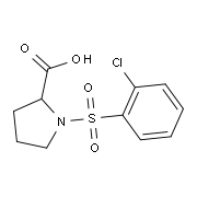 1-[(2-Chlorophenyl)sulfonyl]-2-pyrrolidinecarboxylic acid