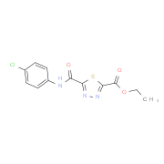 Ethyl 5-{[(4-chlorophenyl)amino]carbonyl}-1,3,4-thiadiazole-2-carboxylate