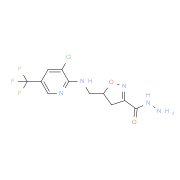 5-({[3-Chloro-5-(trifluoromethyl)-2-pyridinyl]amino}methyl)-4,5-dihydro-3-isoxazolecarbohydrazide