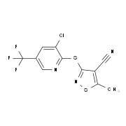 3-{[3-Chloro-5-(trifluoromethyl)-2-pyridinyl]sulfanyl}-5-methyl-4-isothiazolecarbonitrile
