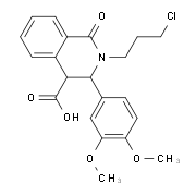 2-(3-Chloropropyl)-3-(3,4-dimethoxyphenyl)-1-oxo-1,2,3,4-tetrahydroisoquinoline-4-carboxylic acid