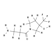 3-amino-1-(3-hydroxy-3-(trifluoromethyl)pyrrolidin-1-yl)propan-1-one