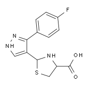 2-[3-(4-Fluorophenyl)-1H-pyrazol-4-yl]-1,3-thiazolidine-4-carboxylic acid