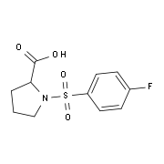 1-[(4-Fluorophenyl)sulfonyl]-2-pyrrolidinecarboxylic acid