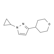 1-Cyclopropyl-3-(tetrahydro-2H-pyran-4-yl)-1H-pyrazole