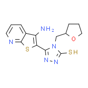 5-(3-Aminothieno[2,3-b]pyridin-2-yl)-4-(tetrahydrofuran-2-ylmethyl)-4H-1,2,4-triazole-3-thiol