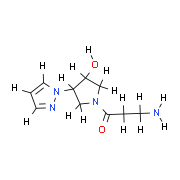 3-Amino-1-(3-hydroxy-4-(1H-pyrazol-1-yl)pyrrolidin-1-yl)propan-1-one