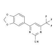 4-(1,3-Benzodioxol-5-yl)-6-(trifluoromethyl)-pyrimidine-2-thiol