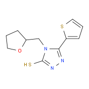4-(Tetrahydrofuran-2-ylmethyl)-5-thien-2-yl-4H-1,2,4-triazole-3-thiol