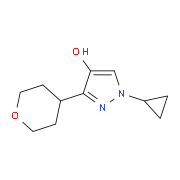 4-Hydroxy-1-cyclopropyl-3-(tetrahydro-2H-pyran-4-yl)-1H-pyrazole