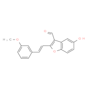 5-Hydroxy-2-(3-methoxystyryl)-1-benzofuran-3-carbaldehyde