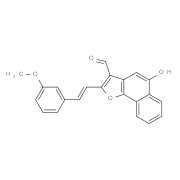 5-Hydroxy-2-(3-methoxystyryl)naphtho[1,2-b]furan-3-carbaldehyde