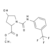Methyl 4-hydroxy-1-{[3-(trifluoromethyl)anilino]carbonyl}-2-pyrrolidinecarboxylate