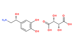 l-去甲肾上腺素酒石酸氢盐(酯)(cas:51-40-1)结构式图片